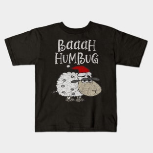 Baaah Humbug Sheep Christmas Kids T-Shirt